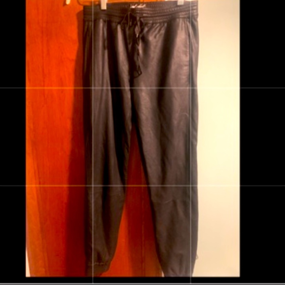 Genuine leather jogger